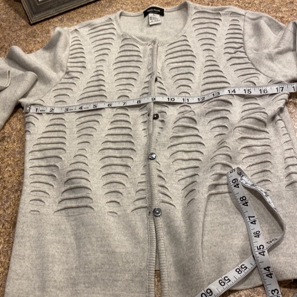 Guido Pisani Italy Gray Sweater Set Wool Blend Large - Picture 9 of 14